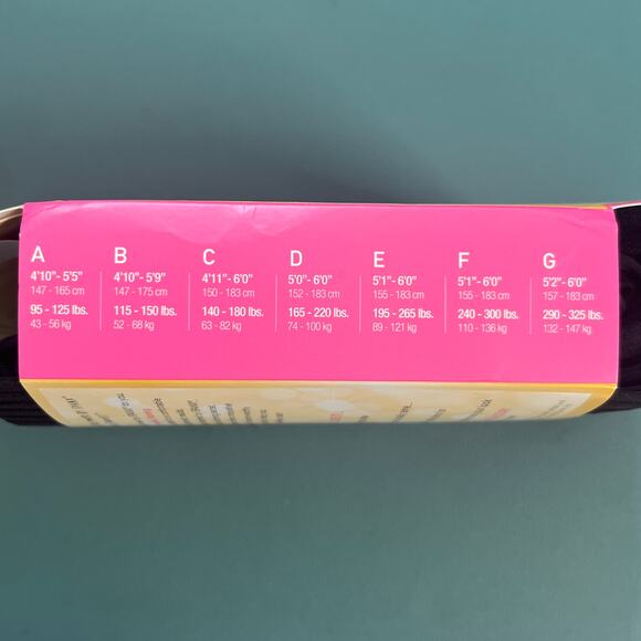 Star Power Spanx Center Stage Patterned Shaping Tights Ribbed Row Black Size E - Picture 3 of 3